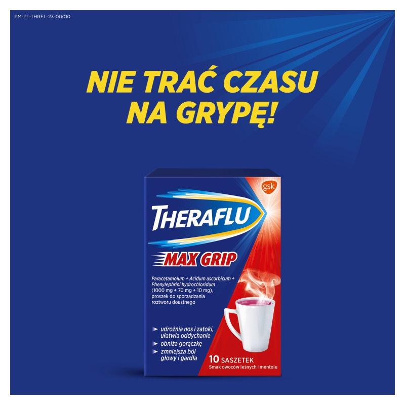 Theraflu Max Grip, 10 saszetek