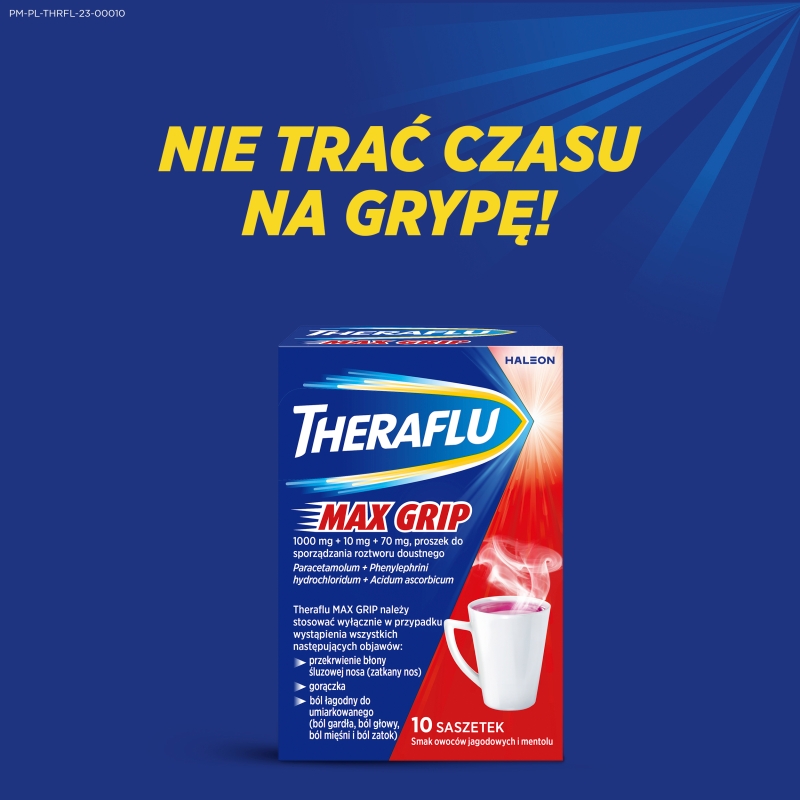 Theraflu Max Grip, 10 saszetek