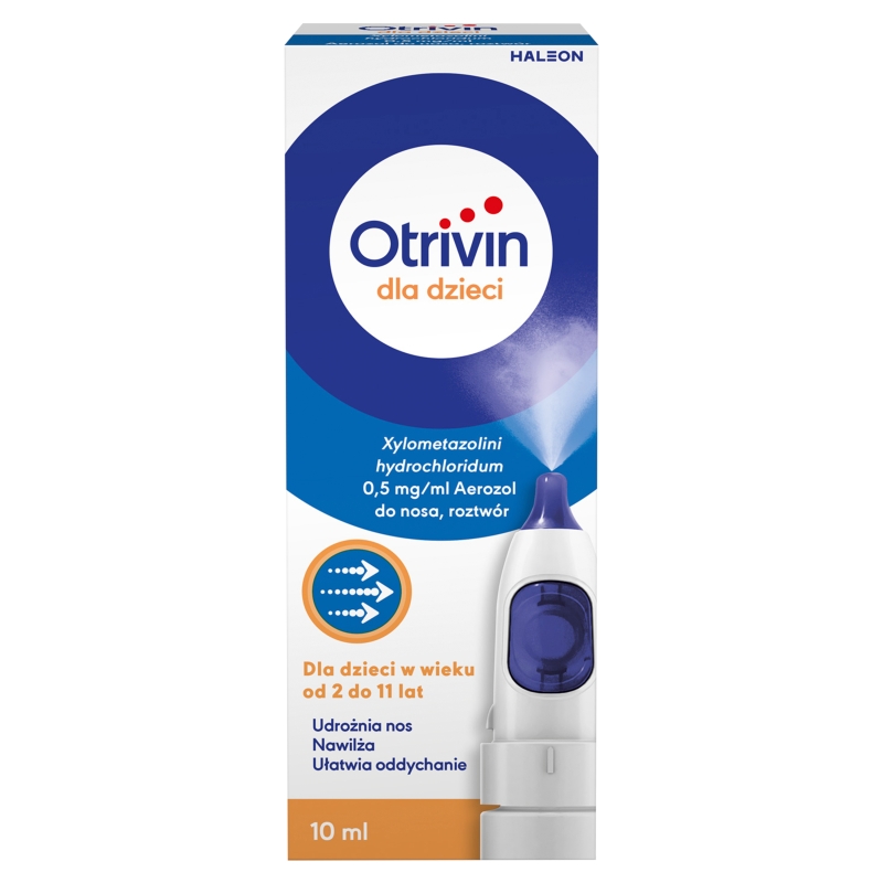 Otrivin Dla Dzieci 0,5 mg/ml aerozol do nosa, 10 ml