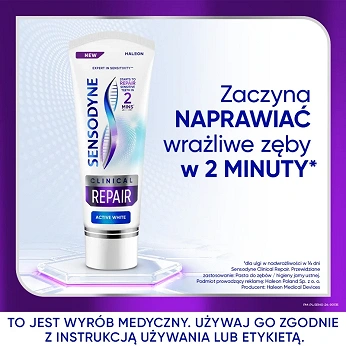 Sensodyne Clinical Repair Active White, pasta. 75 ml