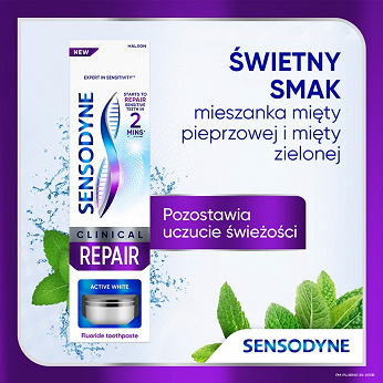 Sensodyne Clinical Repair Active White, pasta. 75 ml