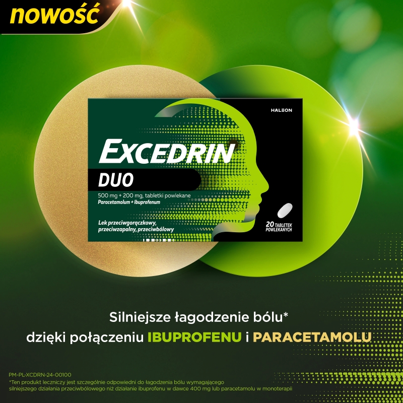 Excedrin Duo, 20 tabletek powlekanych