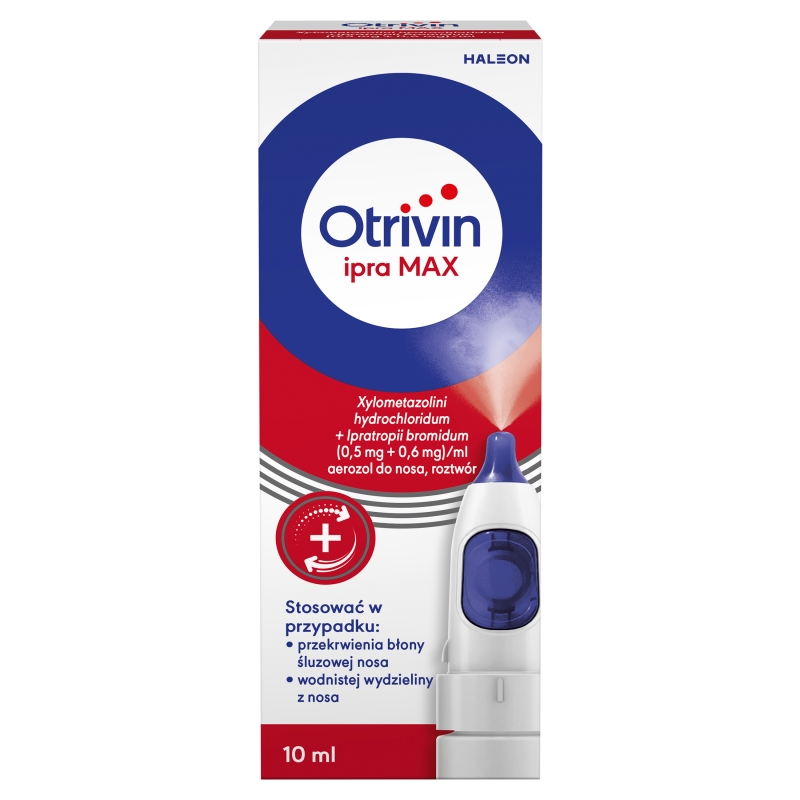 Otrivin Ipra Max 500mcg + 600mcg aerozol do nosa, 10 ml