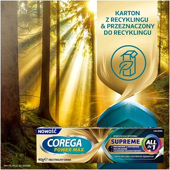 Corega Power Max Supreme All-In 1, krem mocujący, 40 g