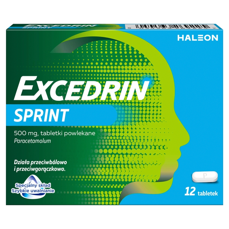 Excedrin Sprint  500 mg 12 tabletek