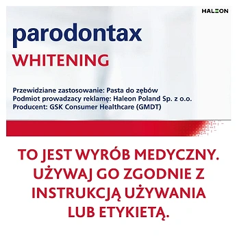 Parodontax Whitening, pasta do zębów wybielająca, 75 ml