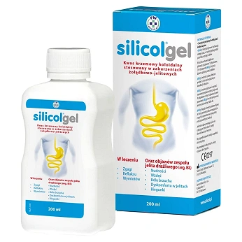 Silicolgel, żel doustny łagodzący objawy zaburzeń żołądkowo- jelitowych, 200 ml