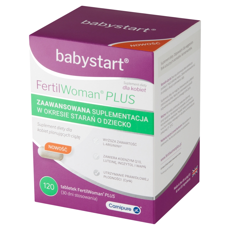 FertilWoman Plus, tabletki dla kobiet planujących ciążę, 120 szt.