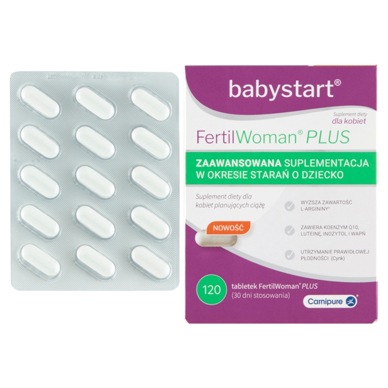 FertilWoman Plus, tabletki dla kobiet planujących ciążę, 120 szt.
