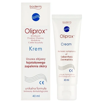 Oliprox, krem o właściwościach przeciwgrzybiczych i przeciwbakteryjnych, 40 ml
