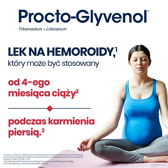 Procto-Glyvenol , kremdoodbytniczy do miejscowego leczenia hemoroidów, 30 g