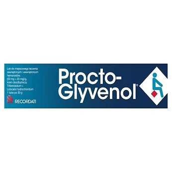 Procto-Glyvenol , kremdoodbytniczy do miejscowego leczenia hemoroidów, 30 g