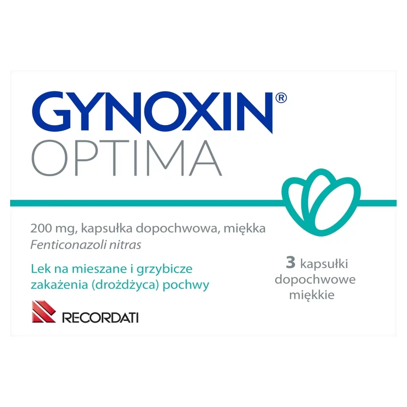 Gynoxin Optima kapsułki dopochwowe miękkie na grzybicze zakażenie pochwy, 3 szt.