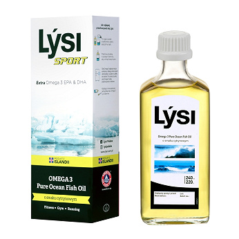 Lysi Sport Omega 3 Pure Ocean , tran, smak cytrynowy 240 ml