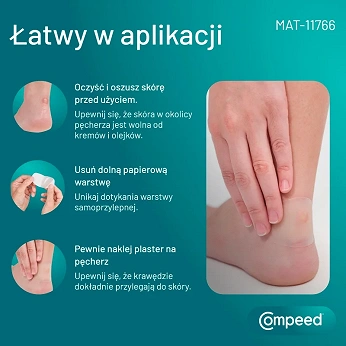 Compeed , plastry na pęcherze rozmiar średni, 5 szt.