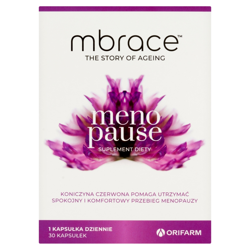Mbrace Menopause, kapsułki ze składnikami wspomagającymi utrzymać spokojny przebieg menopauzy, 30 szt.
