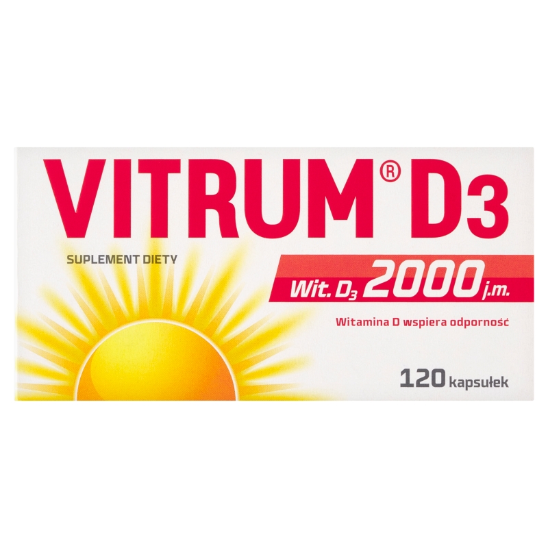Vitrum D3 2000 j.m. 120 kapsułek