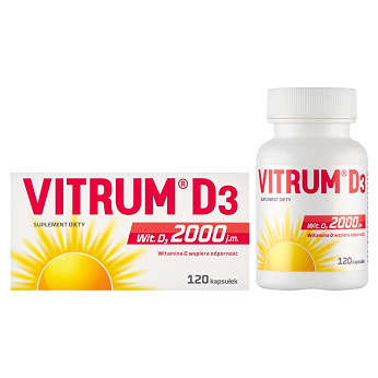 Vitrum D3 2000 j.m., 120 kapsułek