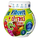 Vibovit Literki owocowe żelki z witaminami i mikroelementami, 50 szt.