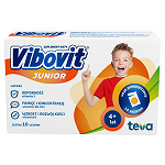 Vibovit Junior proszek w saszetkach z witaminami dla dzieci w wieku 4-7 lat o smaku pomarańczowym, 14 szt.