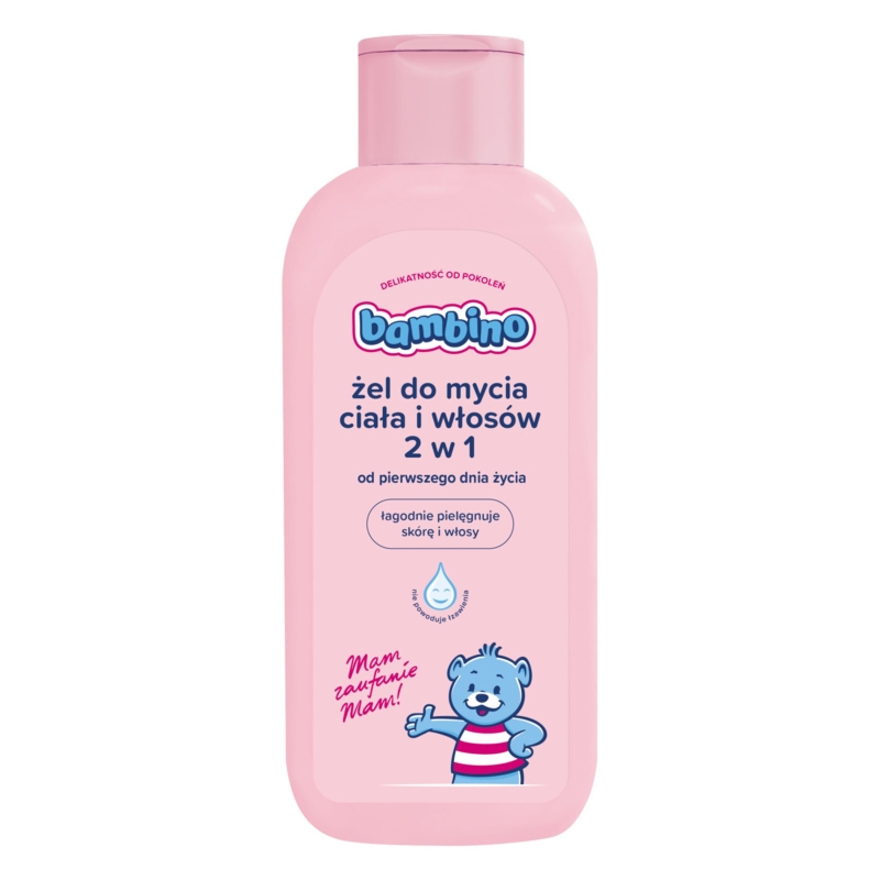 Bambino, żel do mycia ciała i włosów 2w1, 400 ml