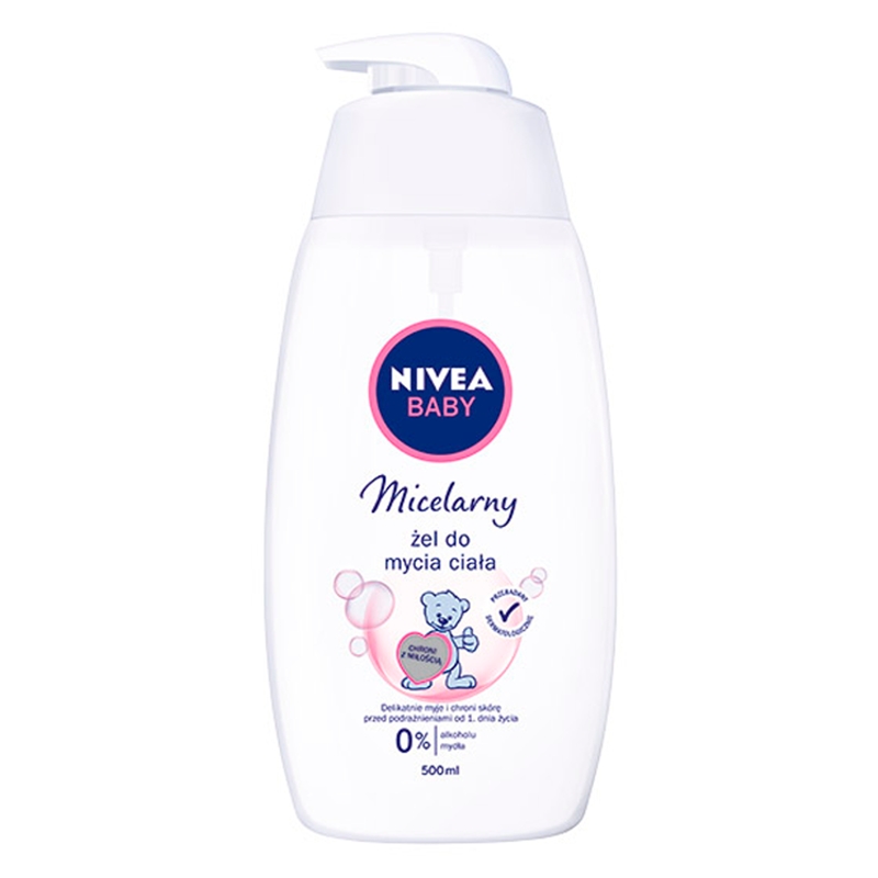 NIVEA POLSKA Nivea Baby, żel micelarny do mycia ciała, 500 ml — Składniki i ocena