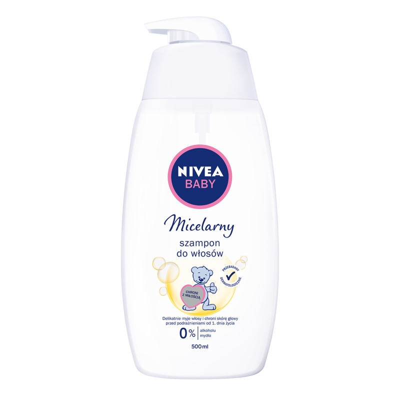NIVEA POLSKA Nivea Baby, szampon micelarny do włosów, 500 ml