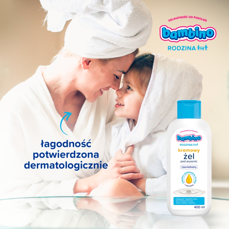 Bambino Rodzina, żel kremowy pod prysznic, 400 ml