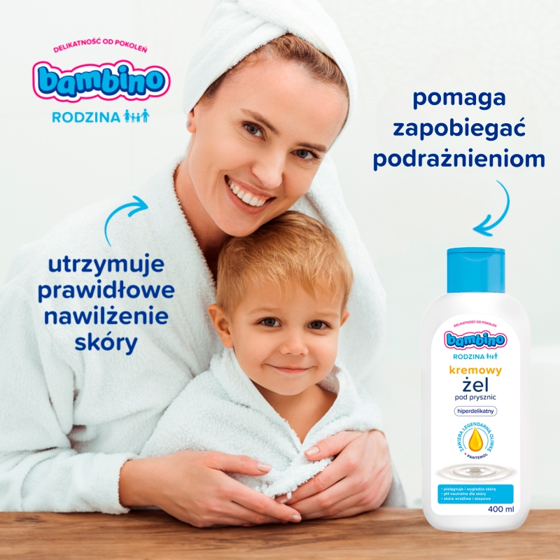 Bambino Rodzina, żel kremowy pod prysznic, 400 ml