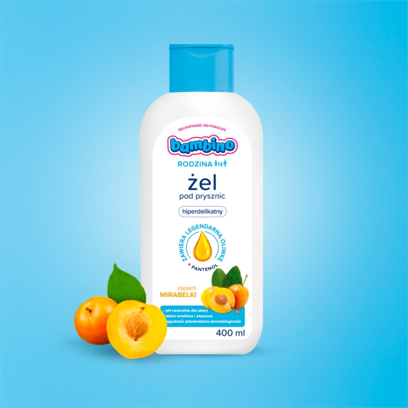 Bambino Rodzina, żel pod prysznic, mirabelka, 400 ml