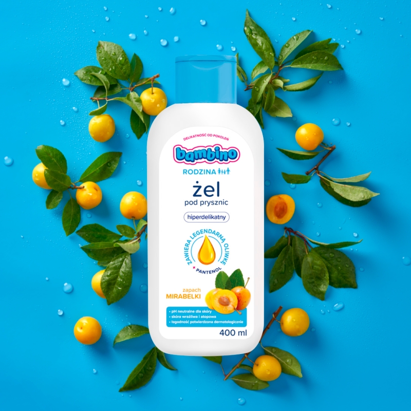 Bambino Rodzina, żel pod prysznic, mirabelka, 400 ml