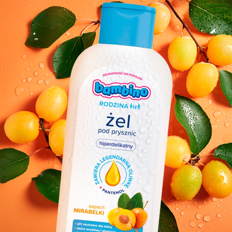 Bambino Rodzina, żel pod prysznic, mirabelka, 400 ml