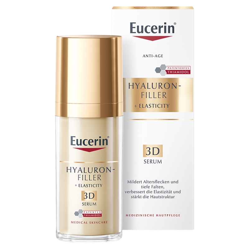 NIVEA POLSKA Eucerin Hyaluron-Filler + Elasticity, serum 3D, 30 ml — Składniki i ocena