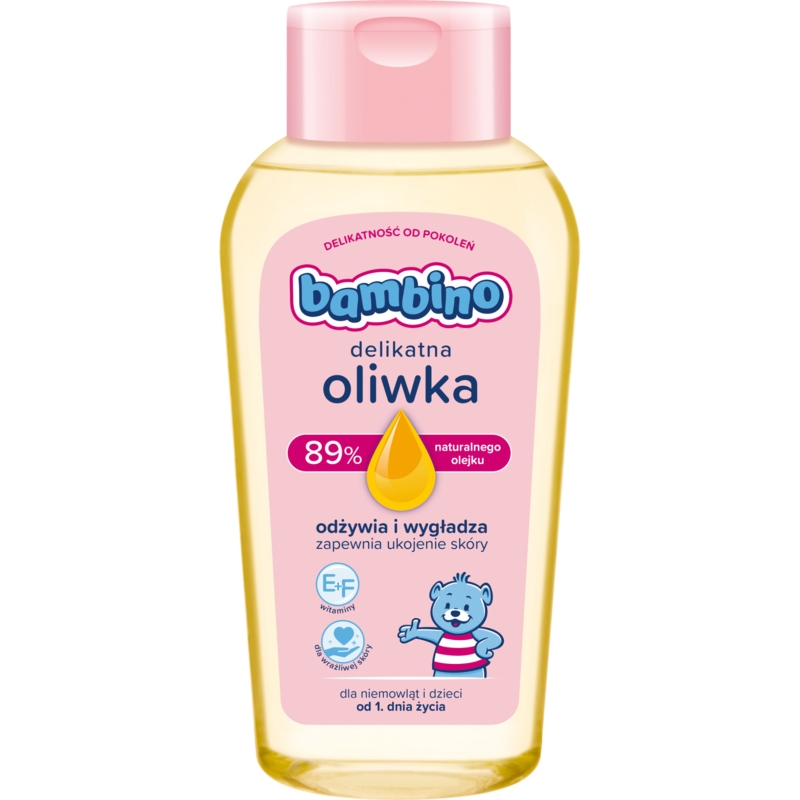 Bambino Delikatna Oliwka, odżywia i wyłagadza skórę dla dzieci, 150 ml
