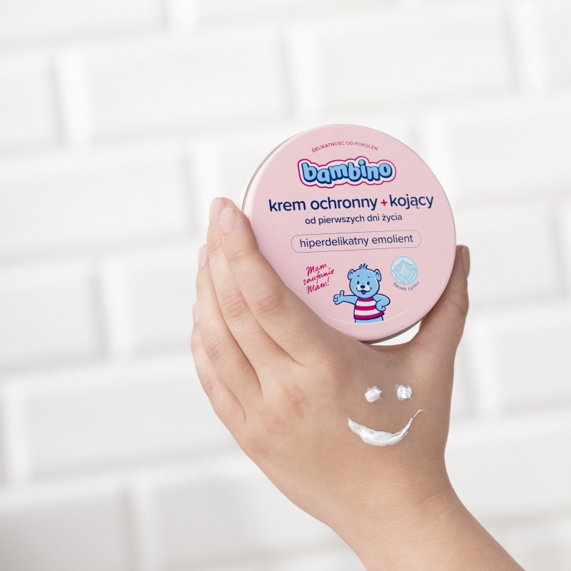Bambino Krem ochronny + kojący, hiperdelikatny emolient, 75 ml