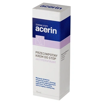 Acerin Perspirant, krem na nadmierną potliwość stóp, 75 ml