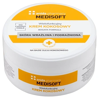 Anida MEDISOFT, krem wielofunkcyjny kokosowy do całego ciała, 125 ml