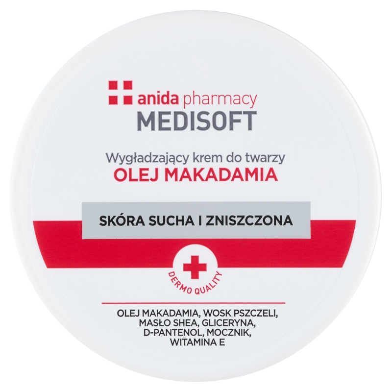 Anida MEDISOFT  krem wygładzający do twarzy z olejem makadamia, 100 ml