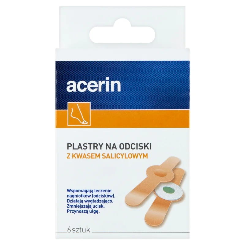 ACERIN  plastry na odciski z kwasem salicylowym, 6 szt.