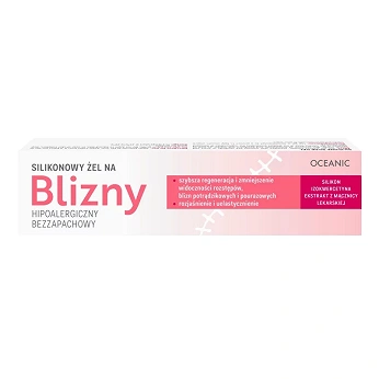 Blizny, żel silikonowy, hipoalergiczny, bezzapachowy, 30 g