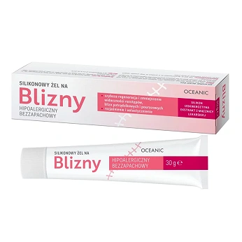 Blizny, żel silikonowy, hipoalergiczny, bezzapachowy, 30 g