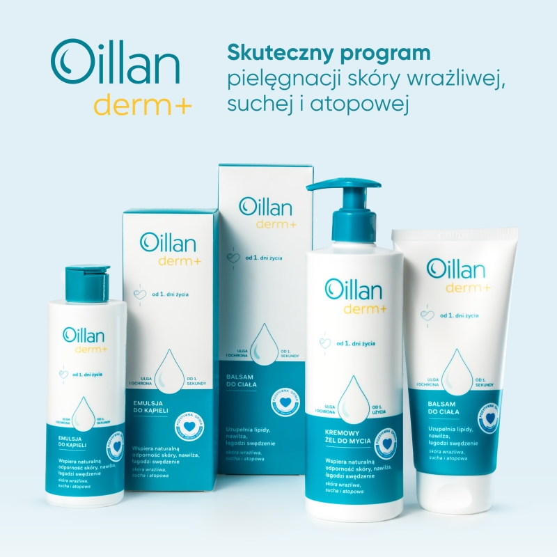 Oillan Med+ , mydło natłuszczające dla dzieci od 1 dnia życia, 100 g