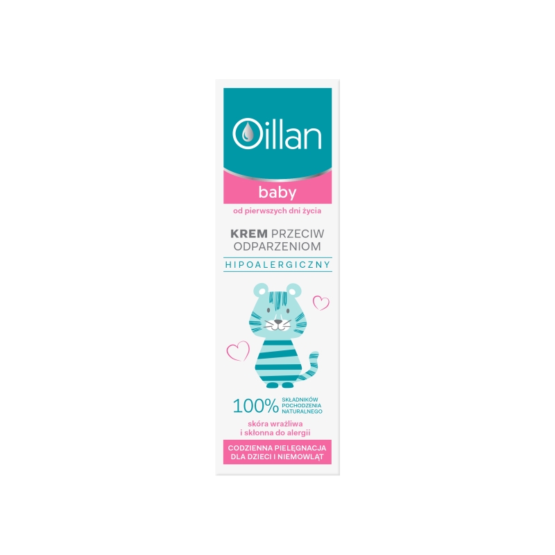 Oillan Baby, krem przeciw odparzeniom dla dzieci od pierwszego roku życia, 40 ml