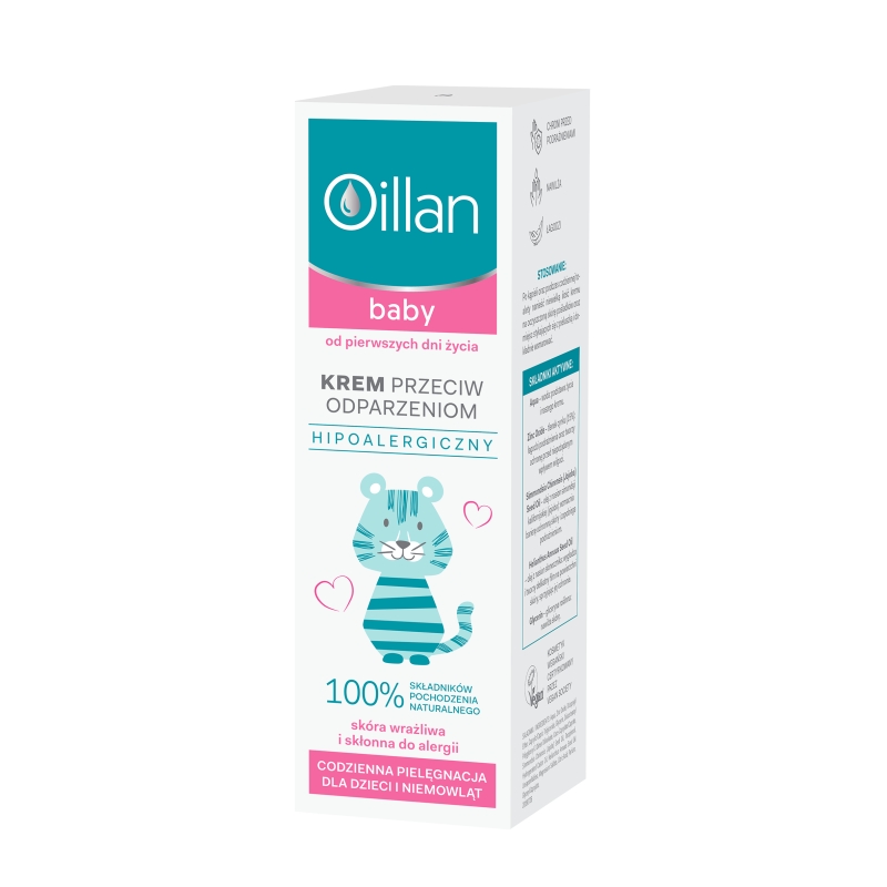 Oillan Baby, krem przeciw odparzeniom dla dzieci od pierwszego roku życia, 40 ml