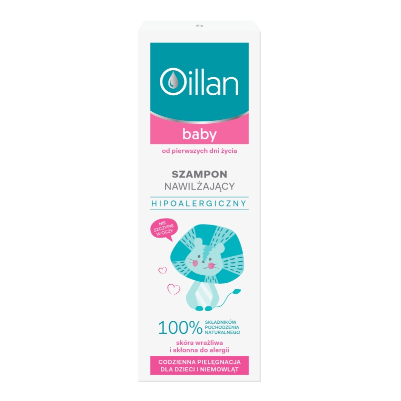 Oillan Baby, szampon nawilżający dla dzieci od pierwszych dni życia, 200 ml