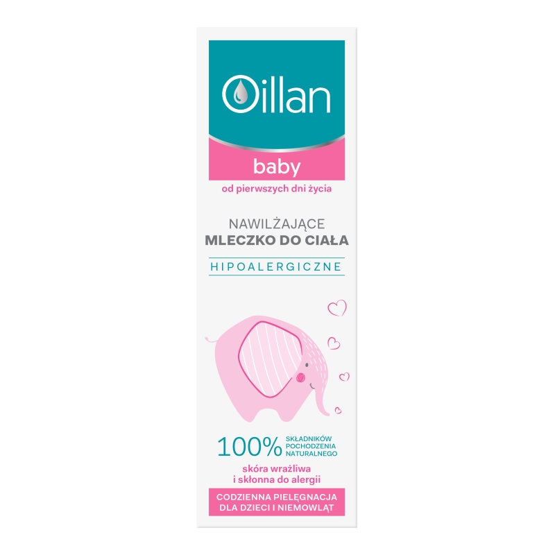 Oillan Baby , mleczko nawilżające dla dzieci od pierwszego roku życia, 200 ml
