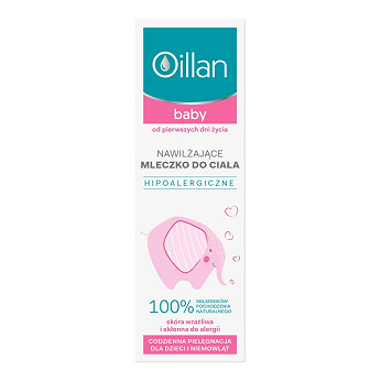 Oillan Baby , mleczko nawilżające dla dzieci od pierwszego roku życia, 200 ml