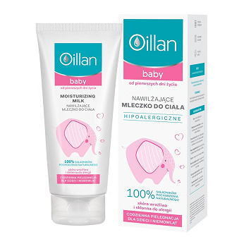Oillan Baby , mleczko nawilżające dla dzieci od pierwszego roku życia, 200 ml