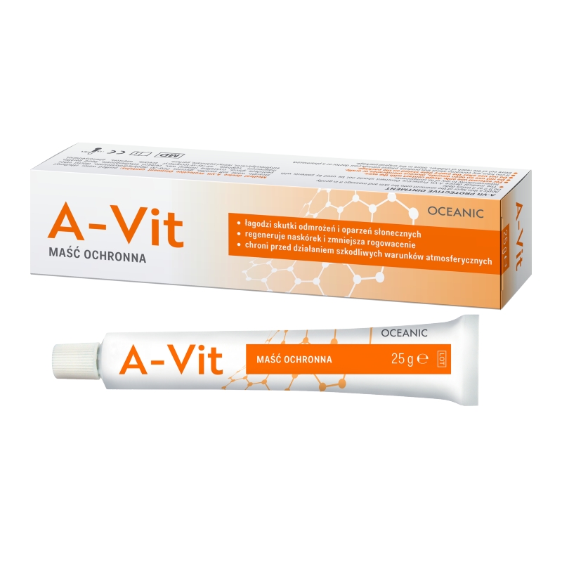 A-Vit Maść Ochronna , łagodząca skutki odmrożeń i oparzeń słonecznych, 25 g