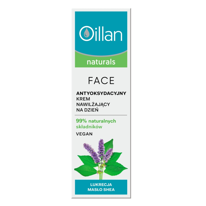 OCEANIC Oillan Naturals , antyoksydacyjny krem nawilżający do twarzy, 50 ml
